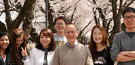 Science with cherry blossoms is awesome. Here is Steve Granick's group, working hard.  2016-04-05 게시물의 썸네일 이미지